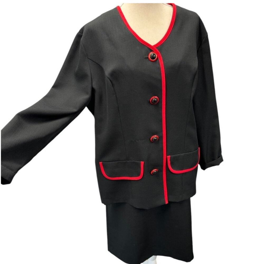 "VINTAGE" Berg-Ray Frocks, 2PC Suit, Made In USA, Size 18, Skirt, Office Wear‎